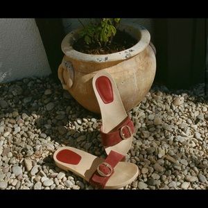 Shop Dôen Mercata Sandal Burgundy Suede Women’s Size 41